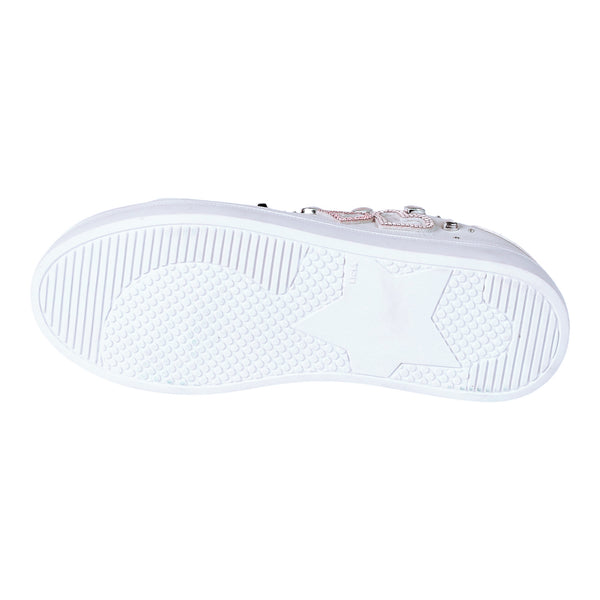 Tenis Casual de Dama Modelo 1390 con Detalles de Corazones y Brillantes - Elegancia y EstiloAñade un toque de estilo y comodidad a tu colección de calzado con los Tenis Casual de Dama modelo 1390.