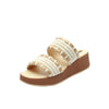 Huarache camel de plataforma para mujer 0316-0308