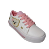 Tenis para Niña Modelo 0990 con Diseño de Osito y Detalles Dorados