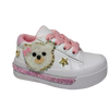 Tenis para Niña Modelo 0988 con Diseño de Osito y Detalles Dorados