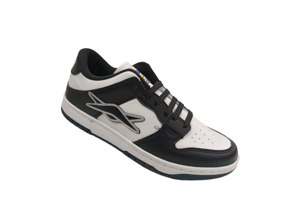 Tenis de Caballero Modelo 0017: Estilo y Comodidad en Blanco y Negro