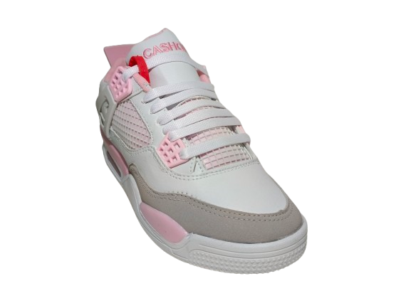 Tenis de Dama Modelo 0003 - Estilo y Comodidad en Rosa y Blanco