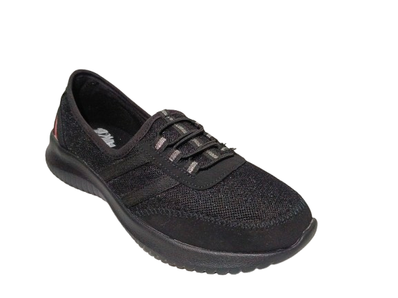 Tenis Femenino Negro Modelo 7827 - Perfecto para Actividades Diarias