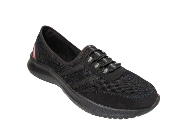 Tenis Femenino Negro Modelo 7827 - Perfecto para Actividades Diarias